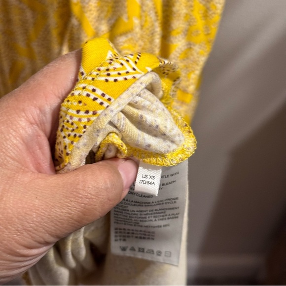 Maeve by Anthropologie Women’s XS Fete Floral Midi V-Neck Cap Sleeve Dress - Picture 6 of 7